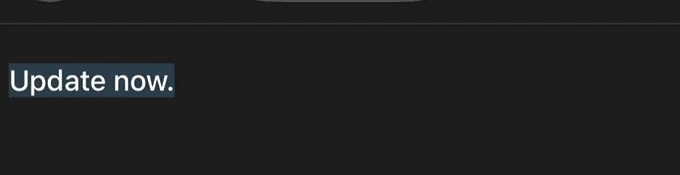 The Aqua voice edit field holds Update now.